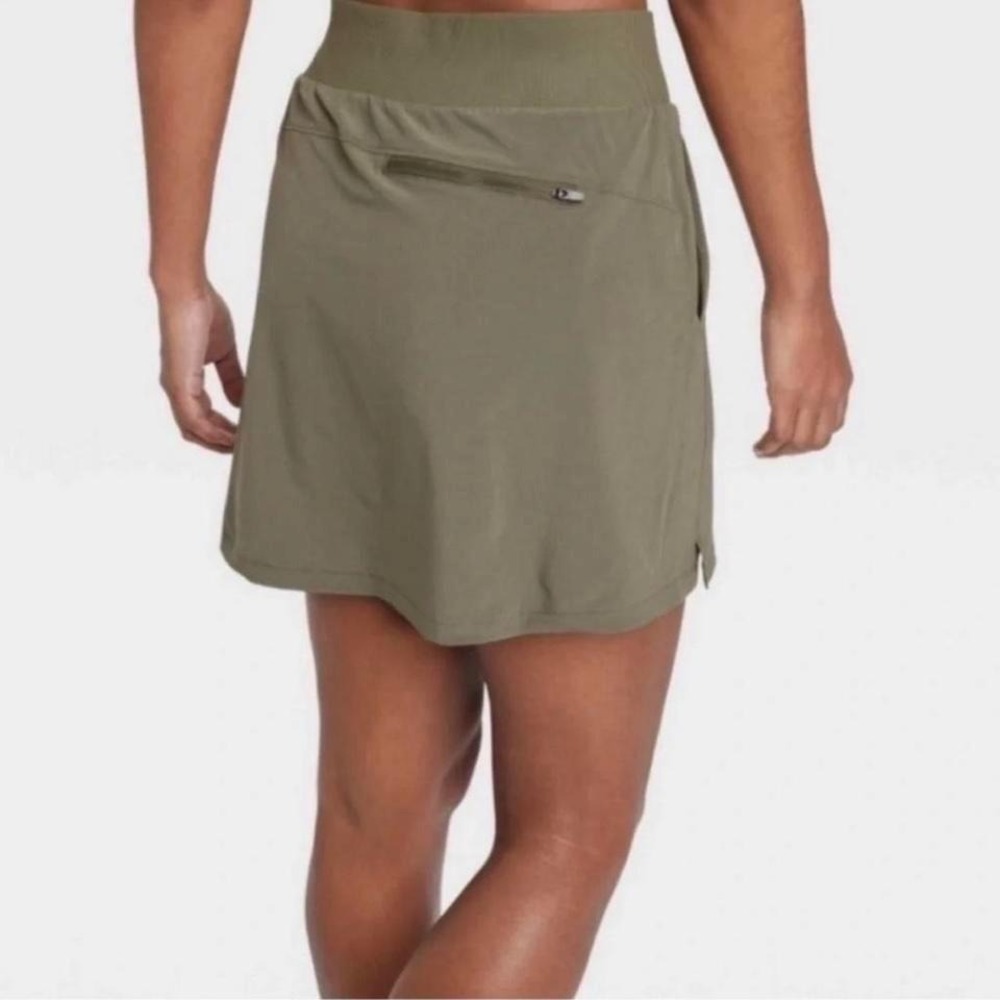 All in Motion Olive Green Athletic Skort Built In Shorts Womens M Golf Tennis - Picture 7 of 8